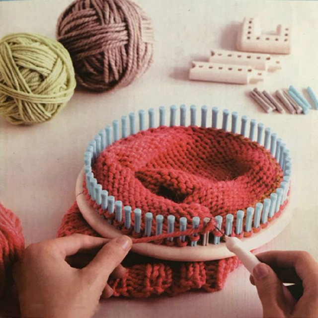 1 Set Round Knitting Loom Craft Yarn Kit DIY Tool Crochet Hook Needles Hat  Scarf Stitching Shawl Sweater Sock Blankets Knitter - AliExpress